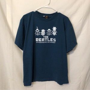 The Beatles T-shirt by Selva blue short sleeve size XL